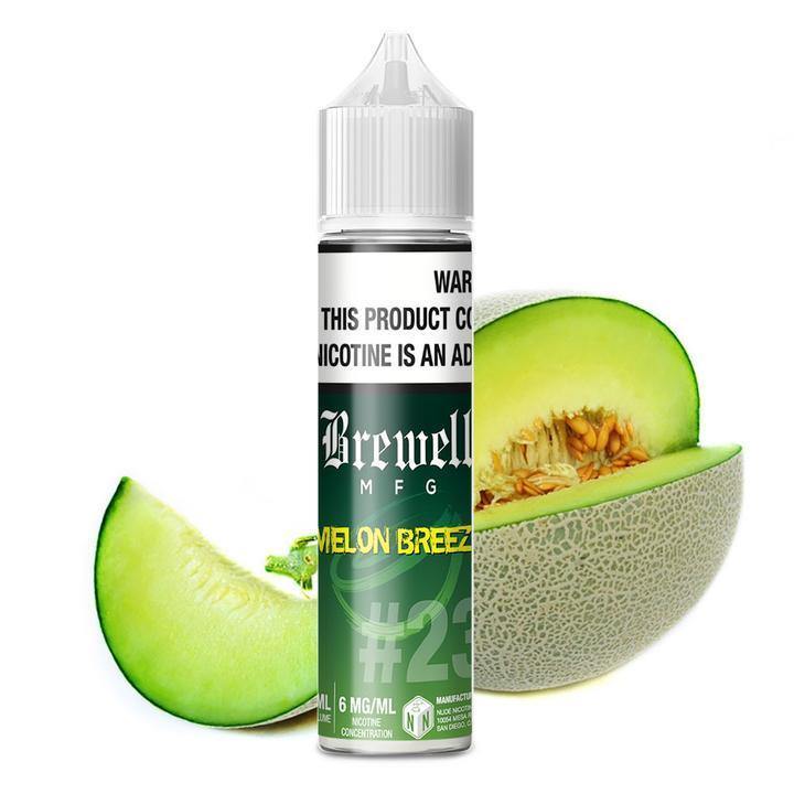 Melon Breeze #23 by Brewell MFG 60ML bottle with background