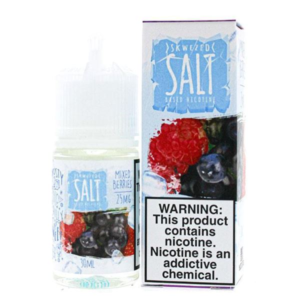 Mixed Berries Iced by Skwezed Salt 30ml with Packaging