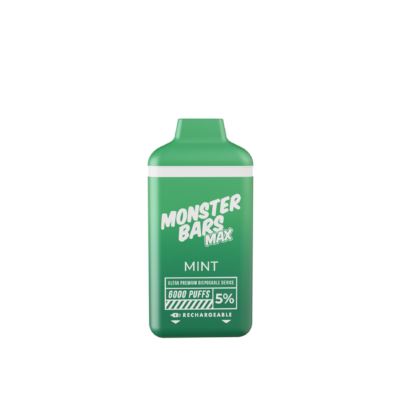 Monster Bars Max Disposable 6000 Puffs 12mL mint
