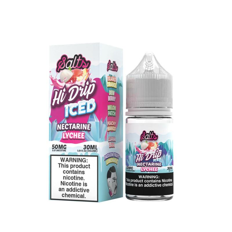 Nectarine Lychee Iced by Hi-Drip Salts Series 30mL with Packaging