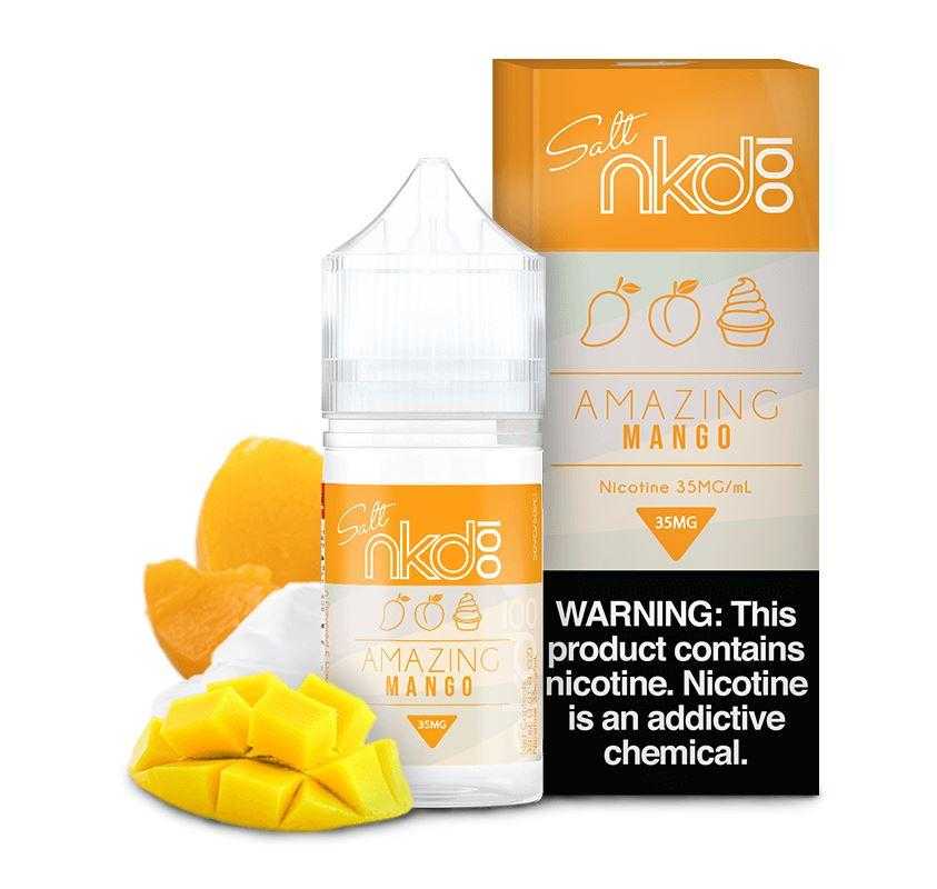 Naked Salt 30mL - Mango (Amazing Mango) with background