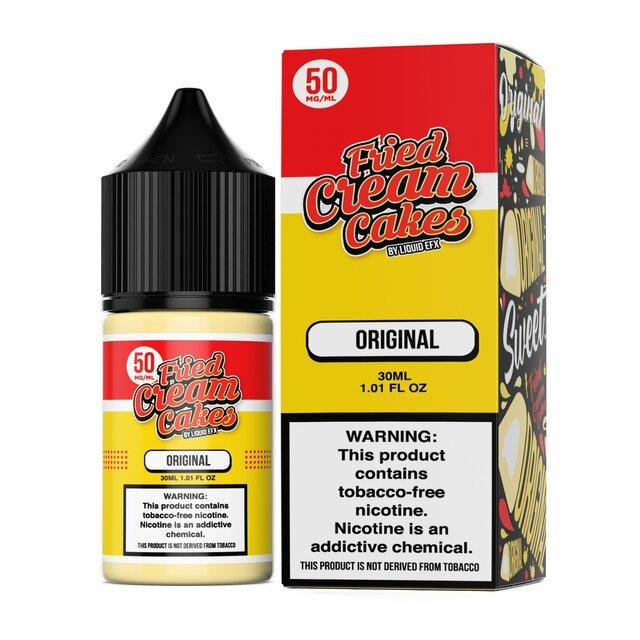 Original Fried Cream Cakes SALTS by Liquid EFX 30ml with packaging