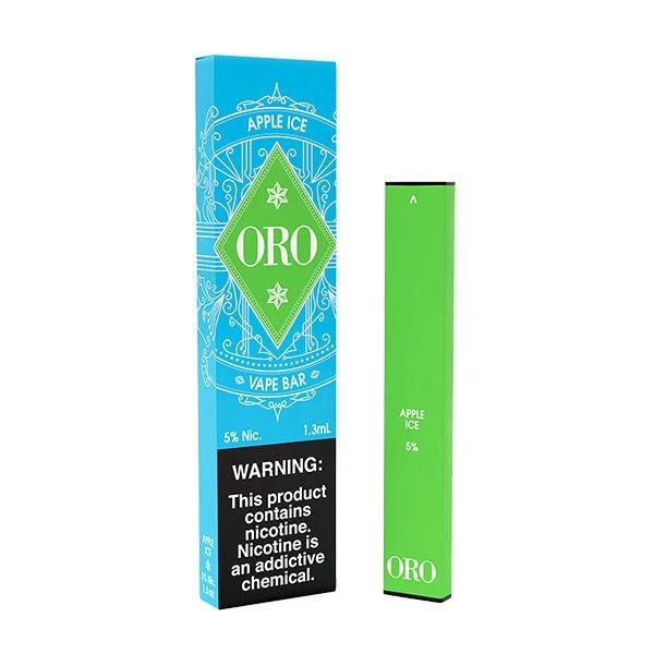ORO Disposable | 300 Puffs | 1.3ml apple ice with packaging