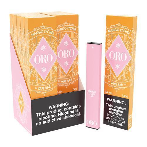 ORO Disposable | 300 Puffs | 1.3ml mango lychee with packaging