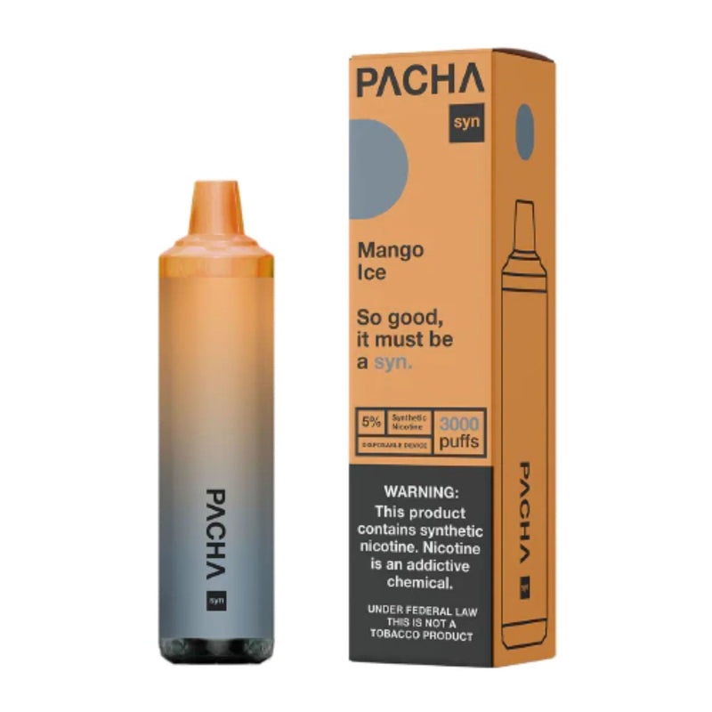 Pachamama Syn Disposable | 3000 Puffs | 8mL - Mango Ice with packaging