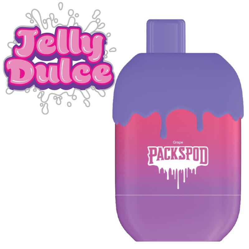 Packspod Disposable | 5000 Puffs | 12mL | 50mg - Jelly Dulce Grape