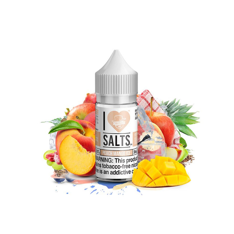 PCH MNG IC by I Love Salts E-Liquid Bottle with background