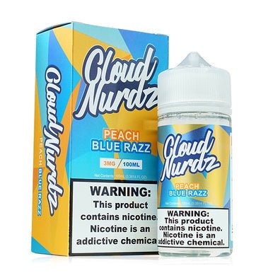 Peach Blue Razz by Cloud Nurdz TFN 100ml with Packaging