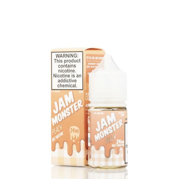 Peach By Jam Monster Salts E-Liquid with packaging