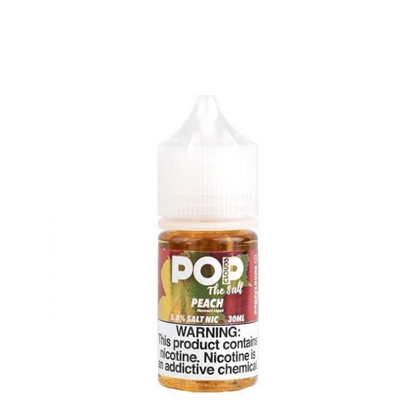 Peach by Pop Clouds Salt 30ML bottle
