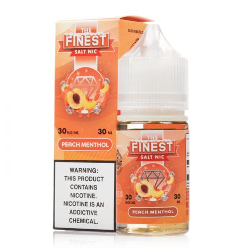 Peach Menthol by Finest SaltNic 30ML with packaging
