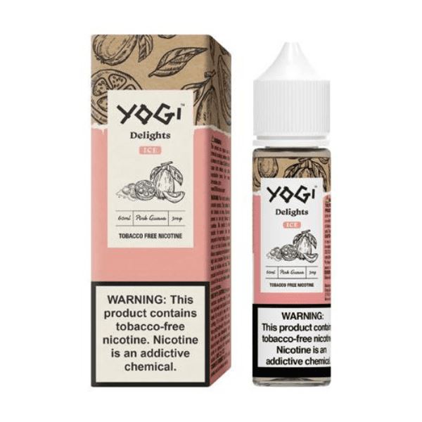 Pink Guava Ice by Yogi Delights Tobacco-Free Nicotine 60ml with packaging