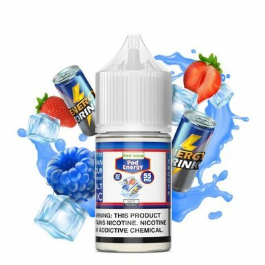 Pod Energy Freeze by Pod Juice Salts Series 30ml Bottle with background