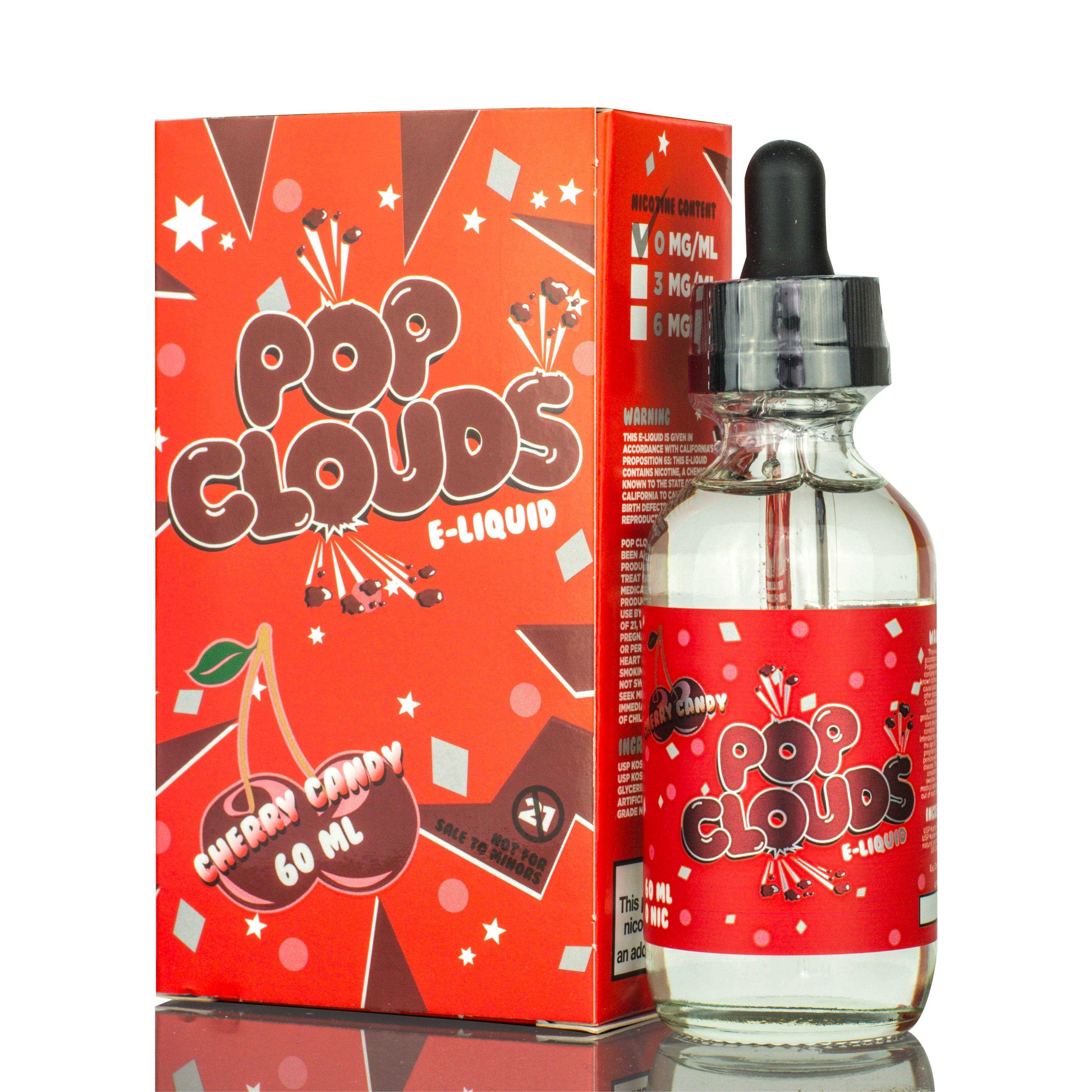 Cherry Candy by Pop Clouds E-Liquid 60ml with packaging