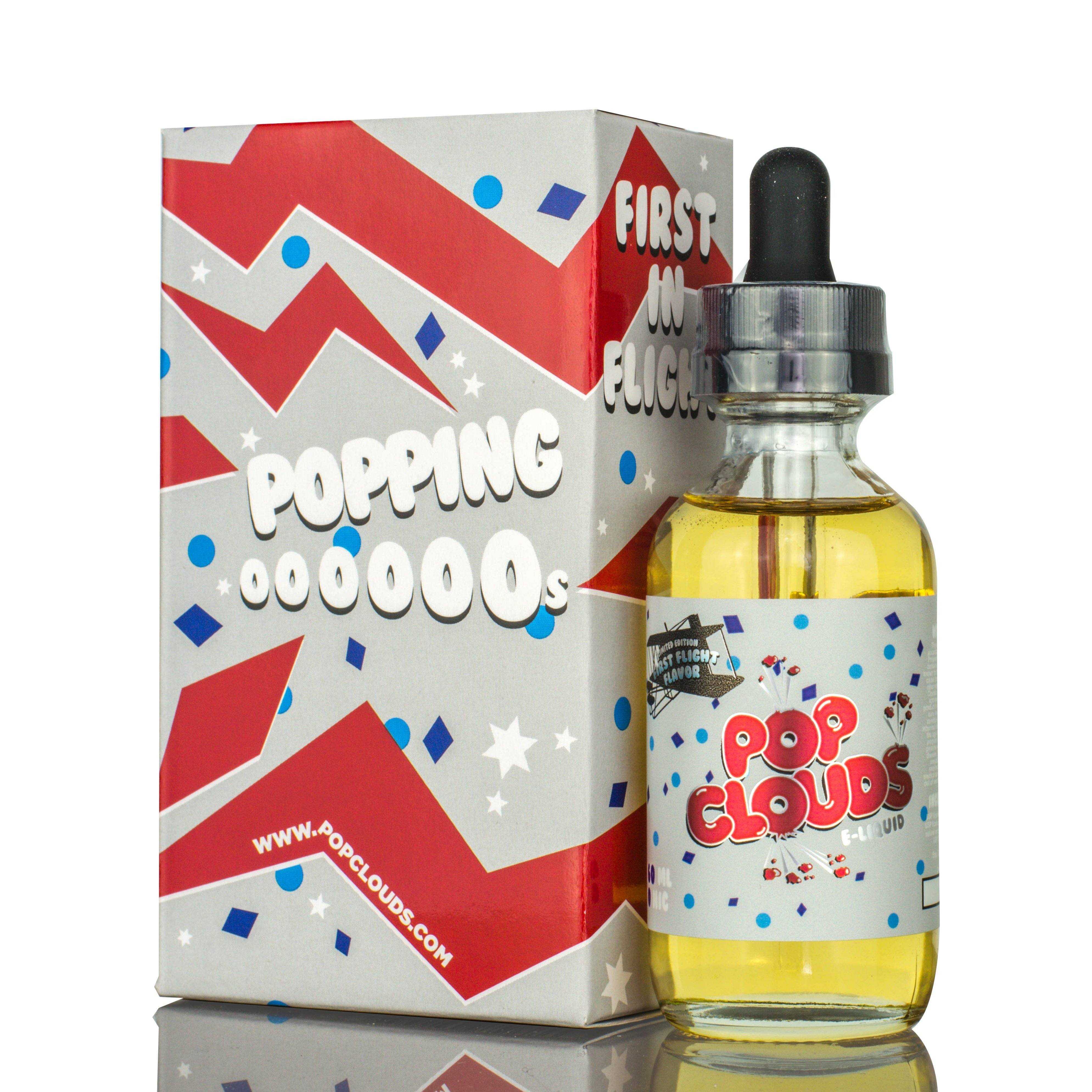 First Flight by Pop Clouds E-Liquid with packaging