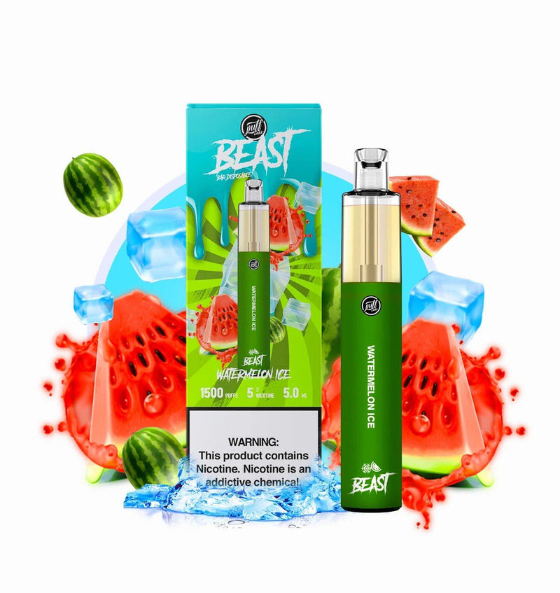 PUFF LABS | Puff Beast Bar Disposable 1500 Puff (Individual) watermelon ice with packaging