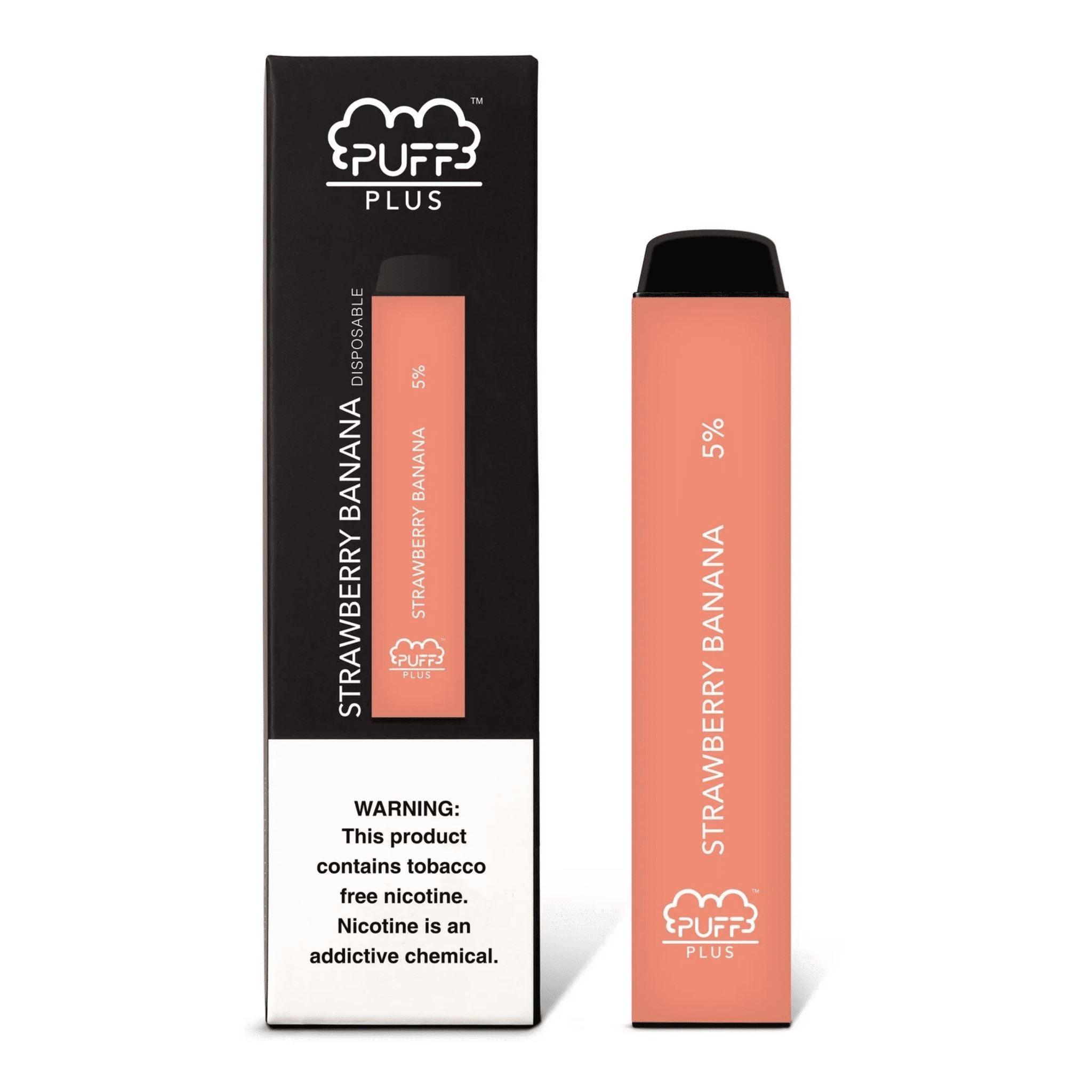 Puff Plus TFN Disposable 800 Puffs 3.5mL strawberry banana with packaging