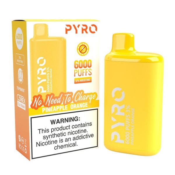 Pyro Disposable | 6000 Puffs | 13ml | 5% Pineapple Orange