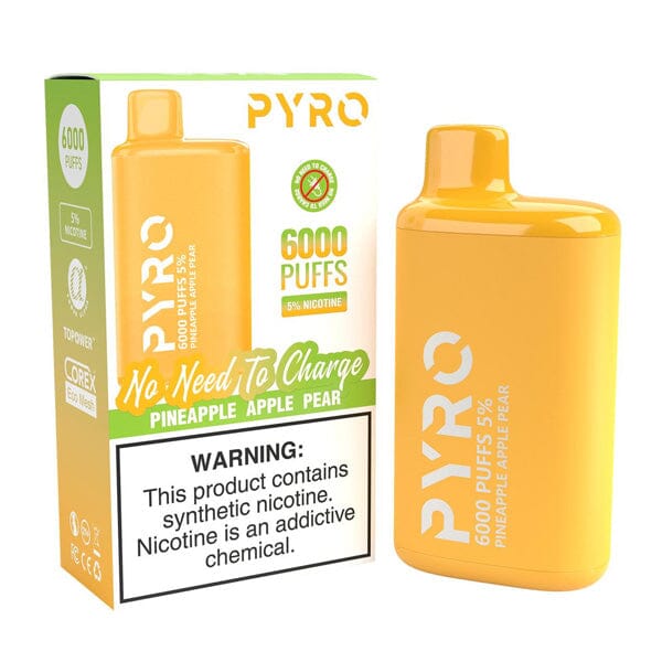 Pyro Disposable | 6000 Puffs | 13ml | 5% Pineapple Apple Pear