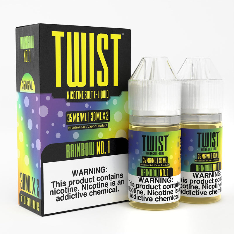 Rainbow No.1 by Twist Salt E-Liquids 60ml with packaging
