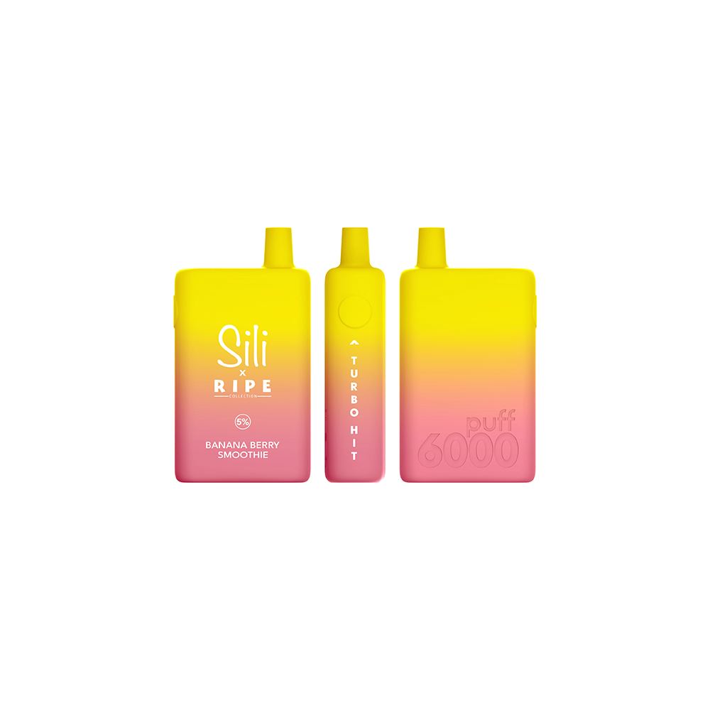 Sili X Ripe Disposable 6000 Puffs 16mL 50mg Banana Berry Smoothie