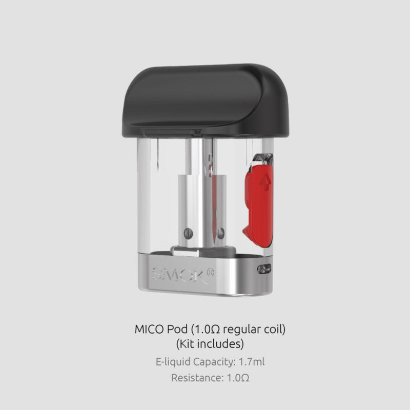 SMOK MICO Replacement Pod Cartridges (Pack of 3) Mico Pod 1.9ohm