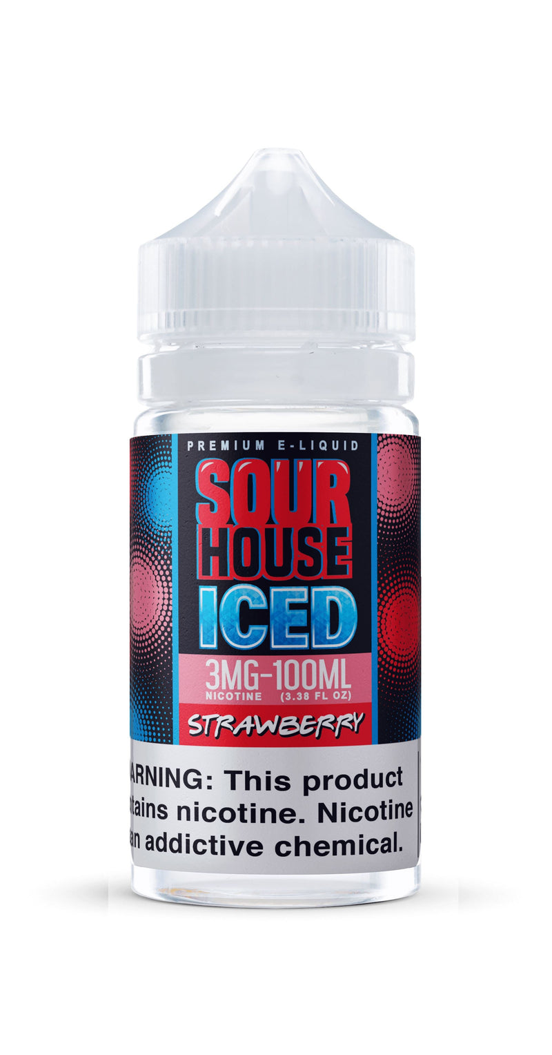 Strawberry by Sour House Iced 100ml bottle