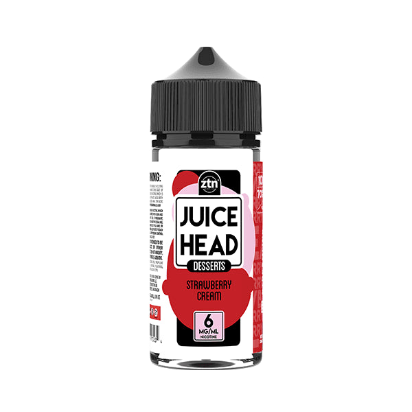 Strawberry Cream Freebase E-Juice by Juice Head 100mL Bottle