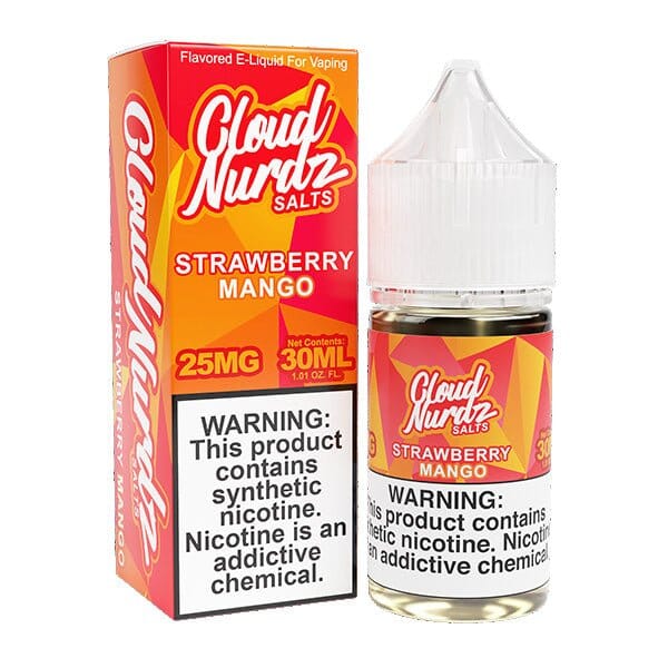 Strawberry Mango by Cloud Nurdz TFN Salts 30ml with packaging