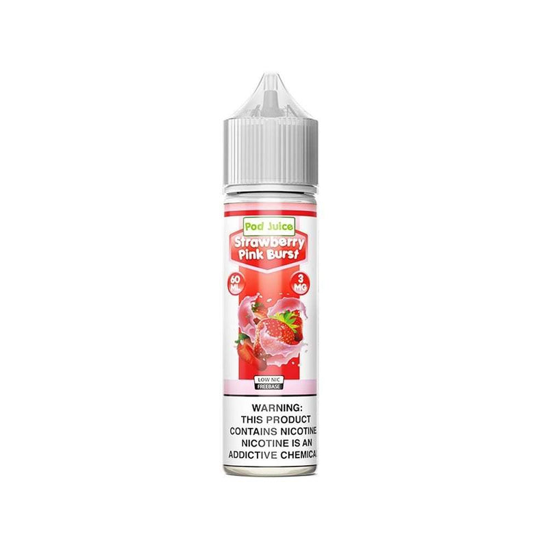 Strawberry Pink Burst by Pod Juice E-Liquid 60ml bottle