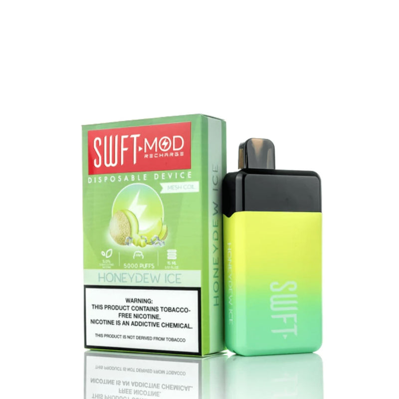 SWFT Mod Disposable | 5000 Puffs | 15mL honeydew ice with packaging