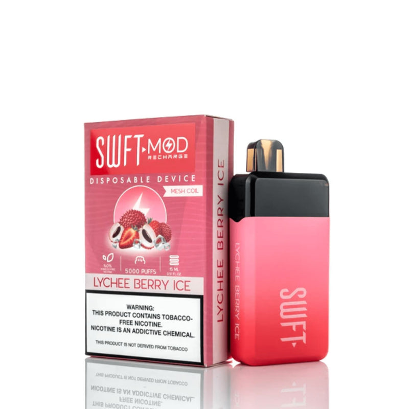 SWFT Mod Disposable | 5000 Puffs | 15mL lychee berry ice with packaging