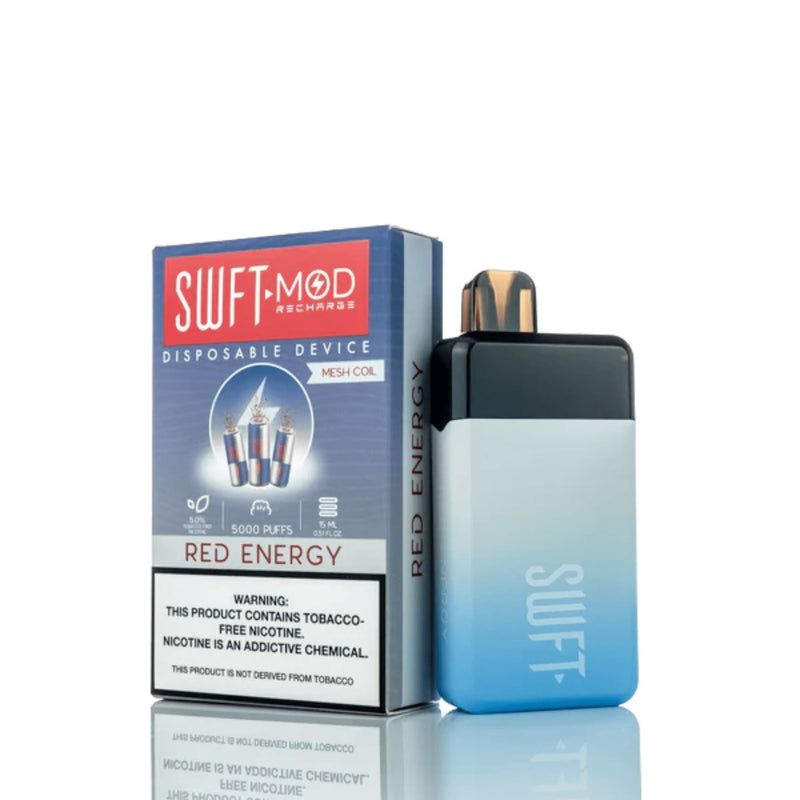 SWFT Mod Disposable | 5000 Puffs | 15mL red energy with packaging