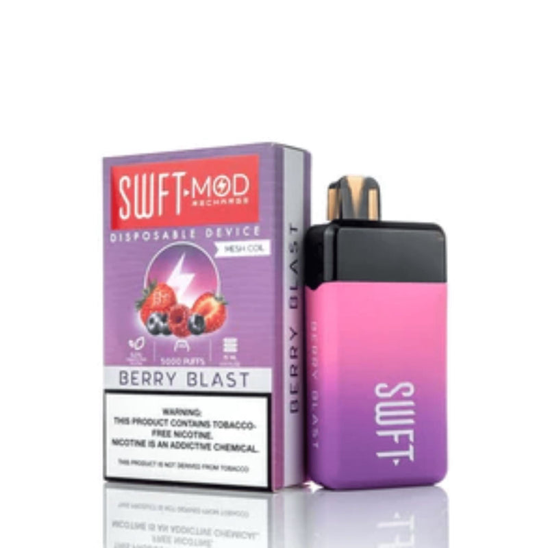 SWFT Mod Disposable | 5000 Puffs | 15mL berry blast with packaging