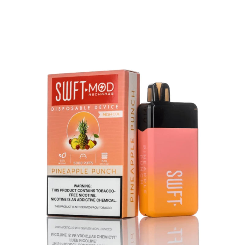 SWFT Mod Disposable | 5000 Puffs | 15mL pineapple punch with packaging
