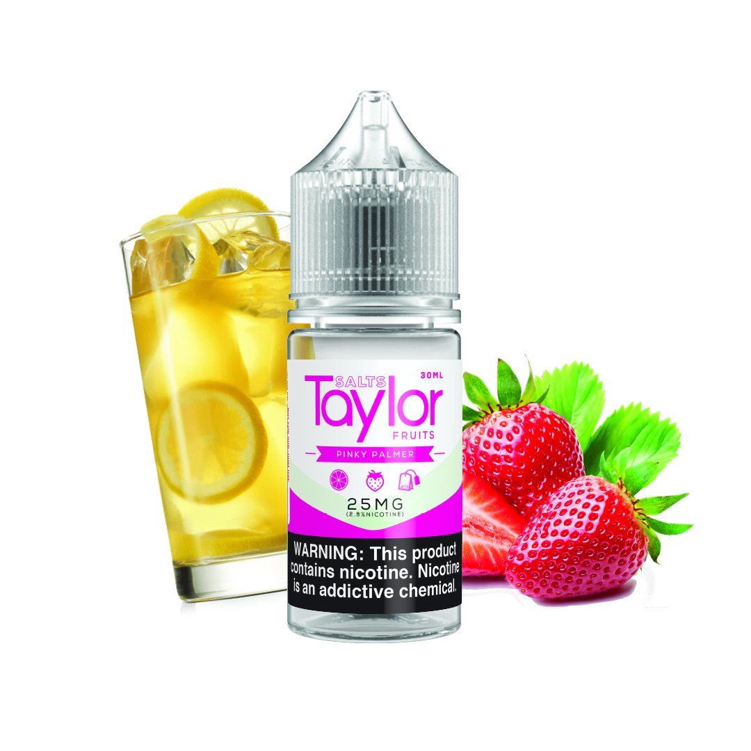 Pink Palmer by Taylor Salts 30ml bottle with background