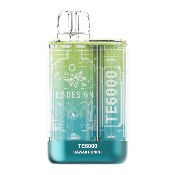 TE6000 (Non Branded EBDESIGN) Disposable | 6000 Puffs | 10.3mL | 4% Hawaii Punch