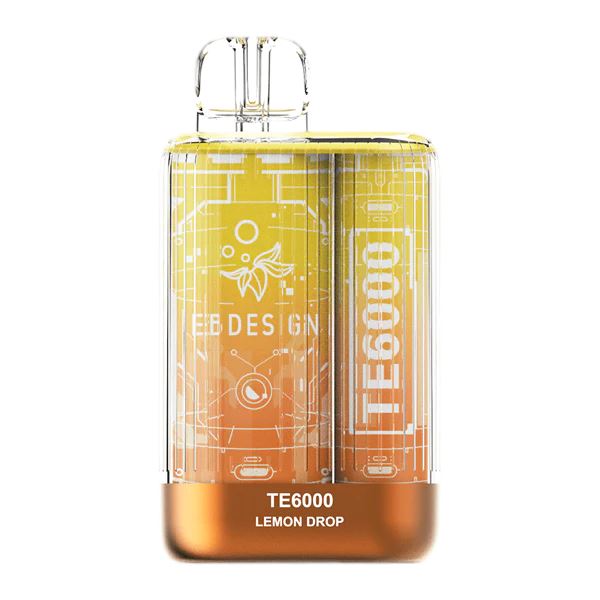 TE6000 (Non Branded EBDESIGN) Disposable | 6000 Puffs | 10.3mL | 4% Lemon Drop