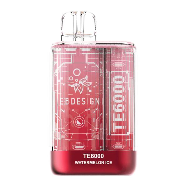 TE6000 (Non Branded EBDESIGN) Disposable | 6000 Puffs | 10.3mL | 4% Watermelon Ice
