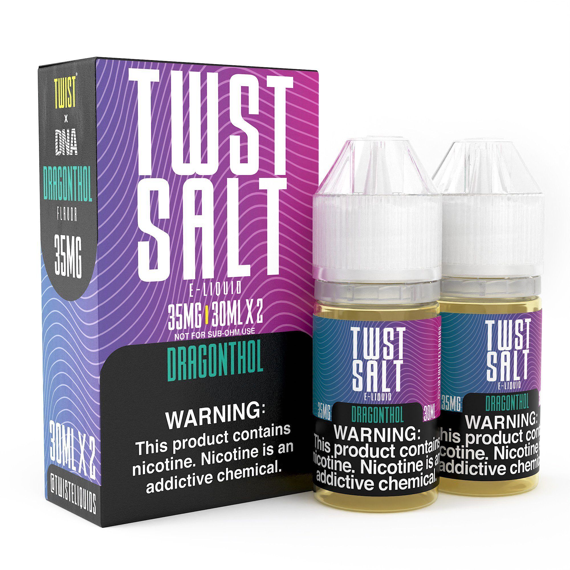 Dragonthol by Twist Salt E-Liquids 60ml with packaging