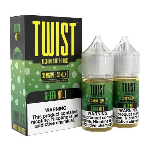 Green No. 1 by Twist Salt E-Liquids 60ml with packaging