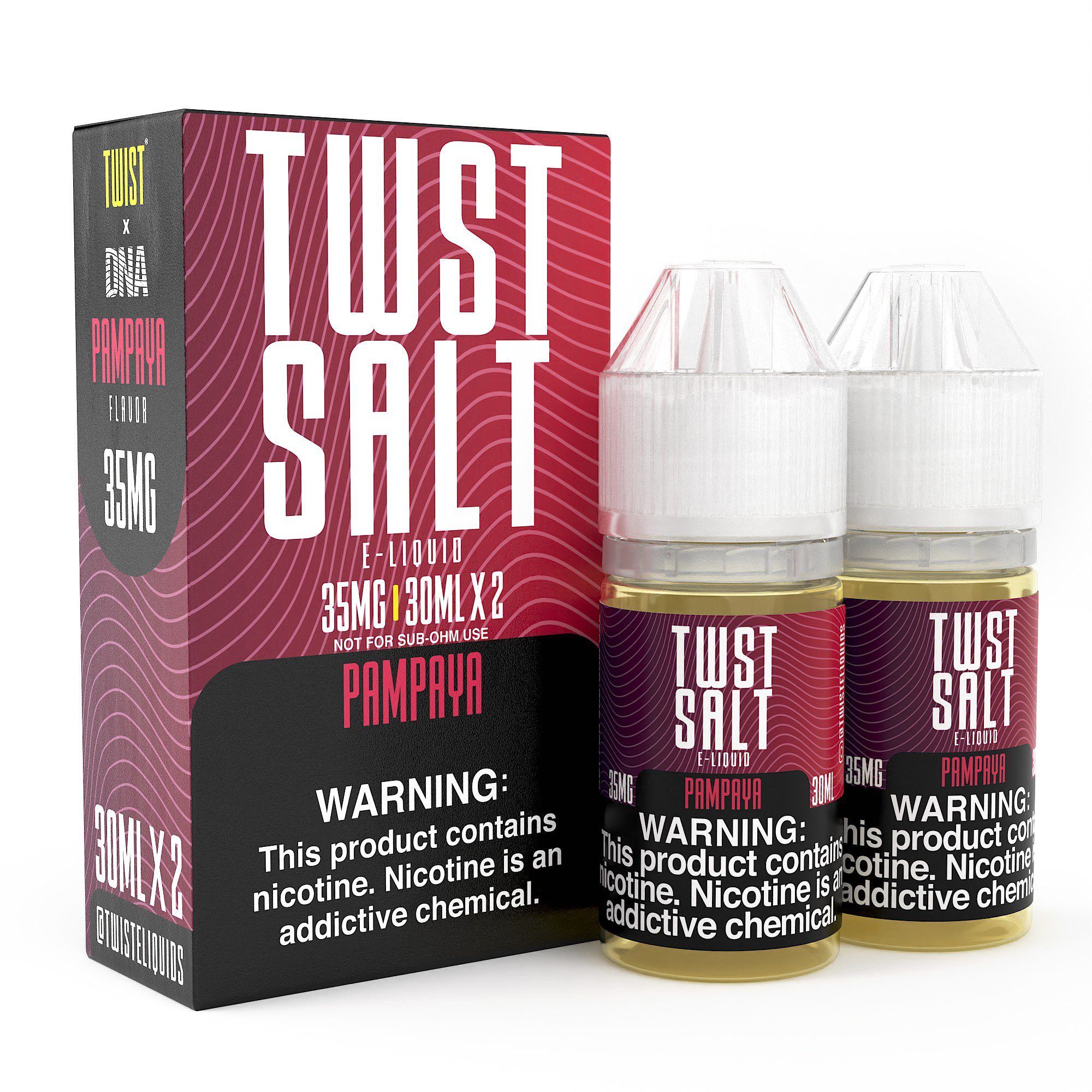 Pampaya by Twist Salt E-Liquids 60ml with packaging