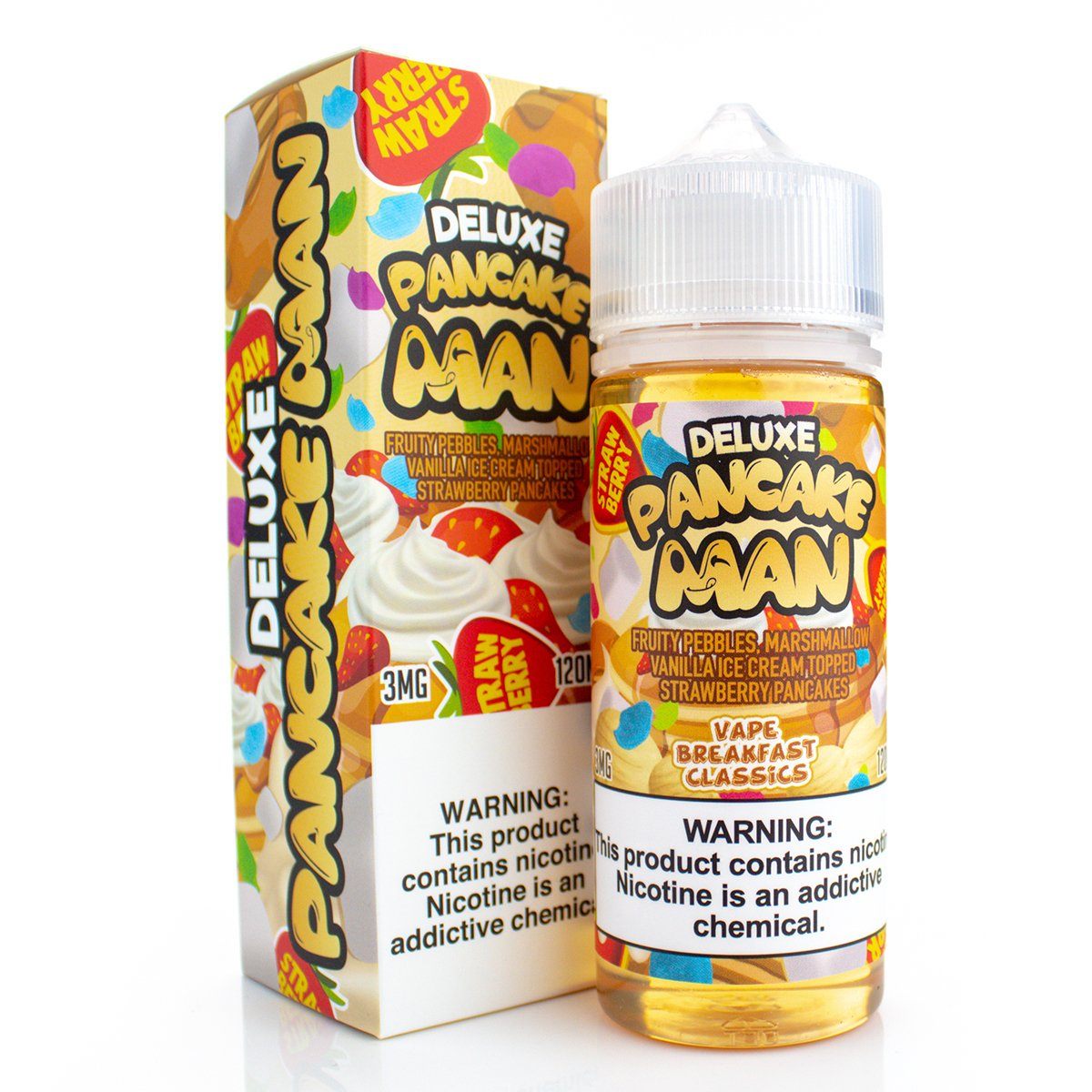 Deluxe Pancake Man by Vape Breakfast Classics 120ml with packaging
