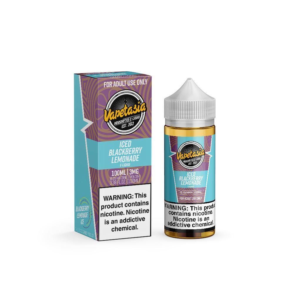 Iced Blackberry Lemonade by Vapetasia 100ml with packaging
