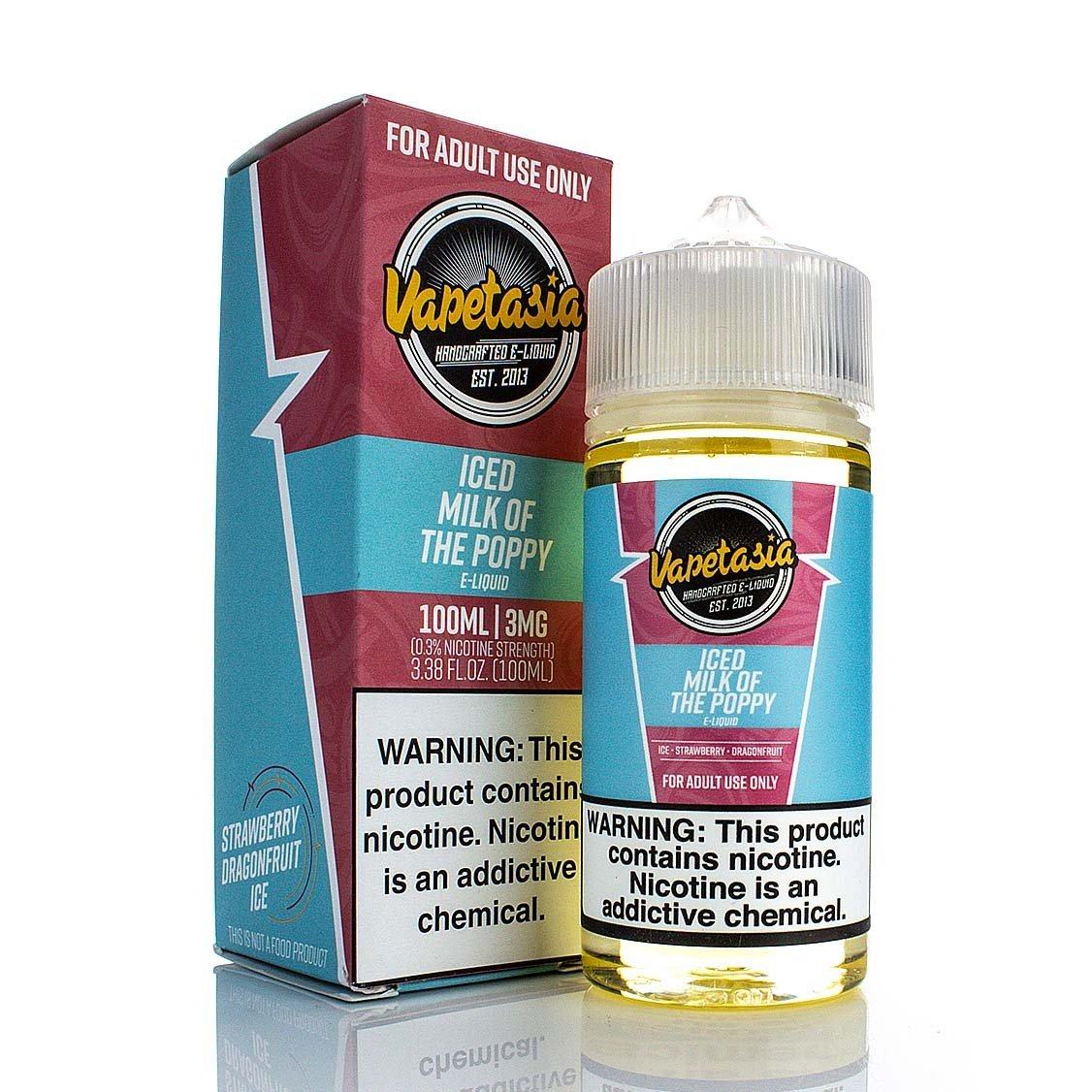 Iced Milk of the Poppy by Vapetasia 100ml with packaging