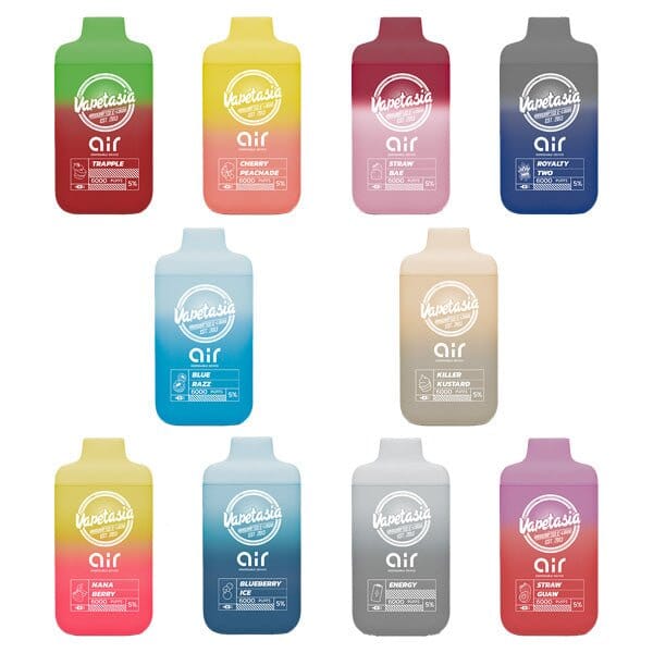 Vapetasia x Air Disposable 6000 Puffs | 11mL | 50mg group photo
