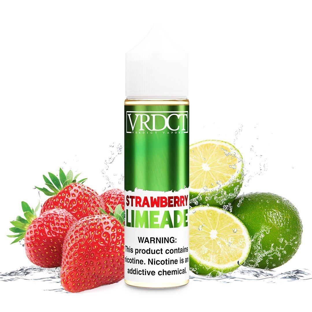 VERDICT | Strawberry Limeade 60ML eLiquid bottle with background