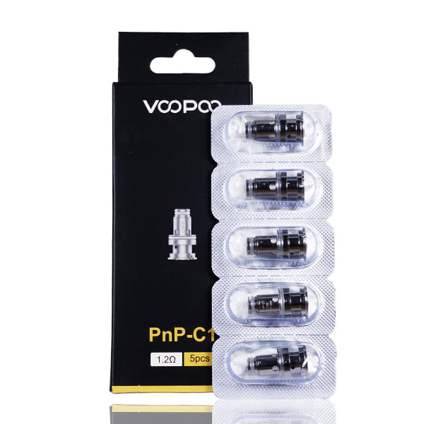 VooPoo PnP Coils (5-Pack) Pnp-C1 1.2ohm with packaging
