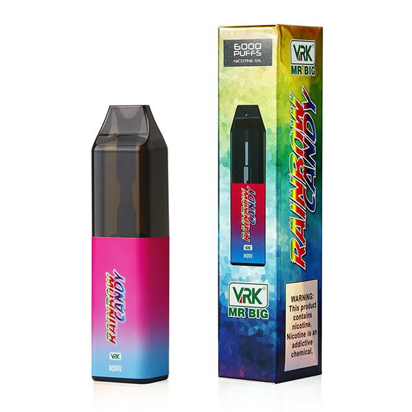 VRK Mr. Big Disposable | 6000 Puffs | 18mL rainbow candy with packaging
