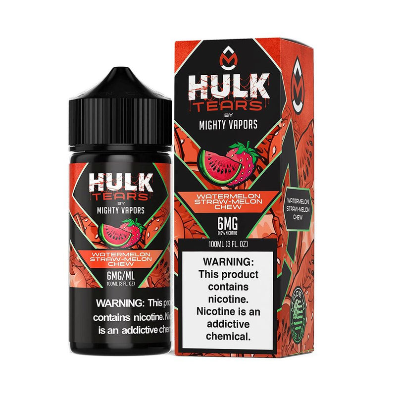 Watermelon Straw Melon Chew | Mighty Vapors Hulk Tears | 100mL with Packaging